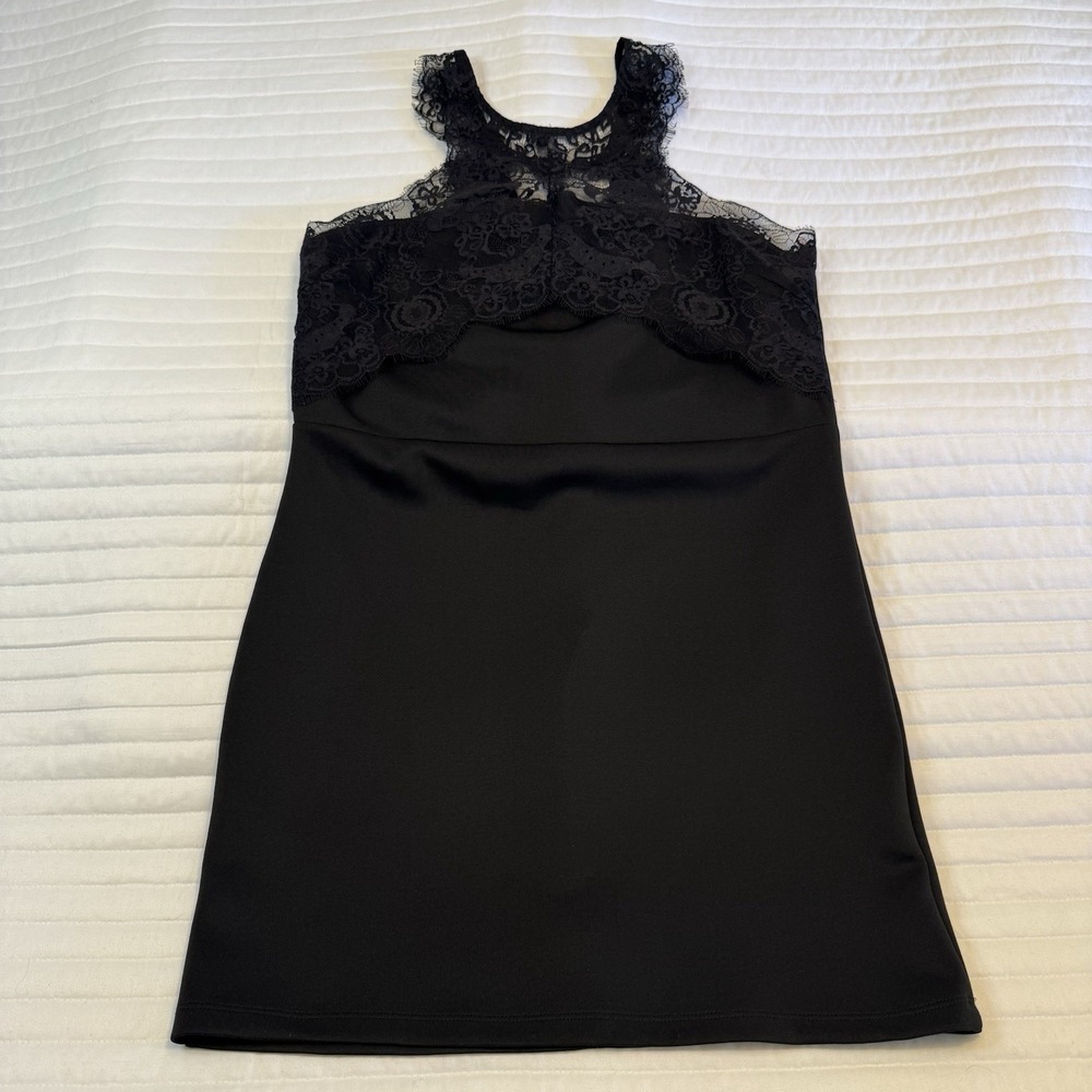Charlotte Russe Women's Sleeveless Black Fitted Dress Size‎ XL
